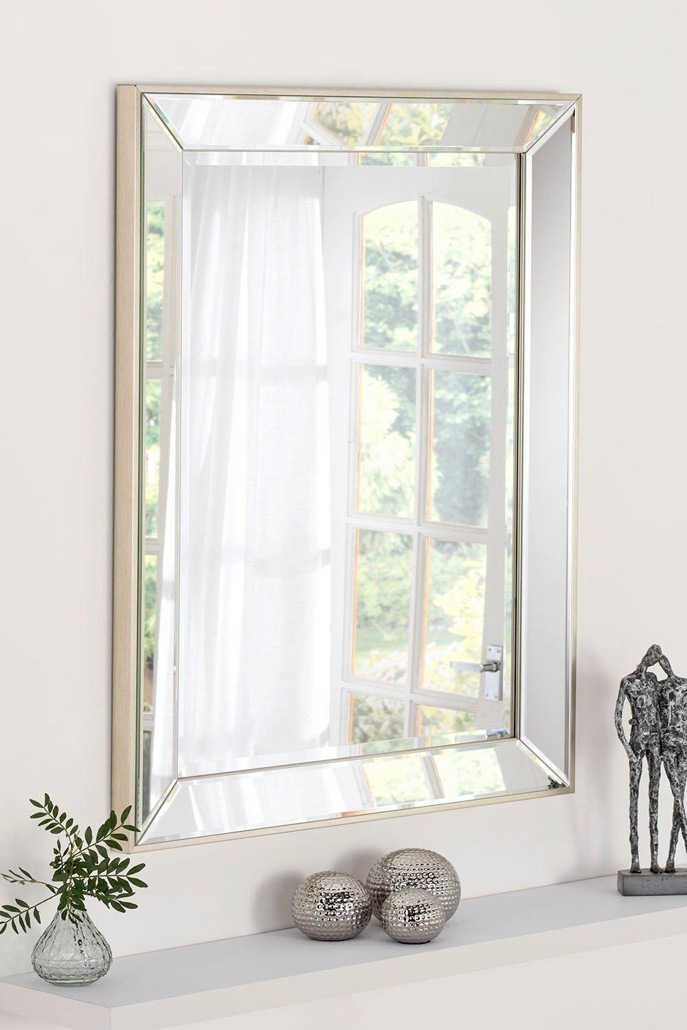 Bevelled Tray Rectangle Mirror 102x74cm
